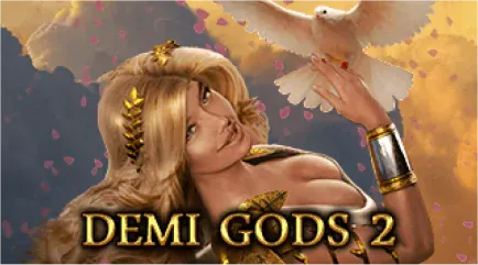 Demi Gods: Logo do Caça-Níqueis do Pin Up Casino Banner do Caça-Níqueis Demi Gods